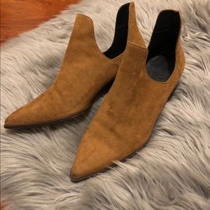 Zara booties cut open